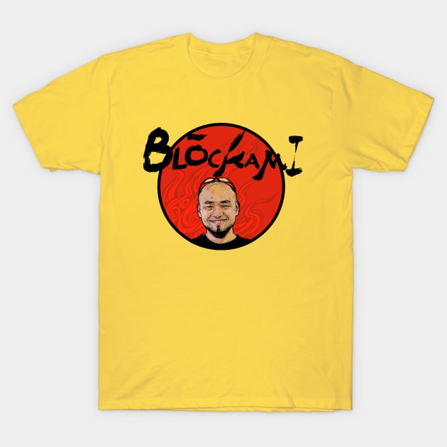 Hideki Kamiya - BlocKami - God of Blocking T-Shirt by MICROmor